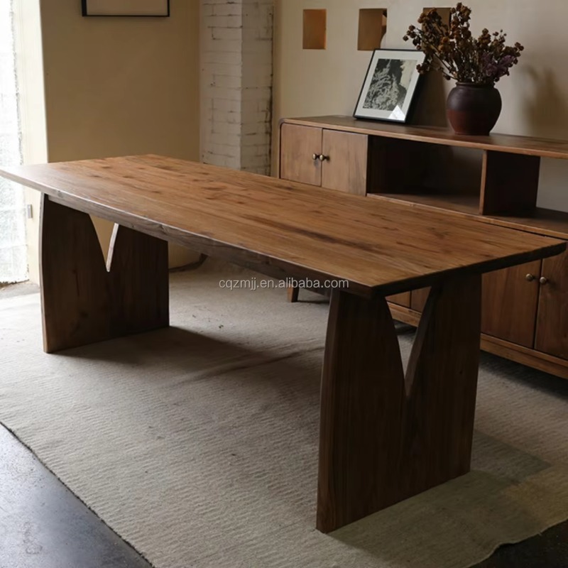 Commercial Kitchen Supplier - Massivholz-Esstisch-Set Modernes Holz-Esszimmer-Set Küchen- und Restaurant-Möbel