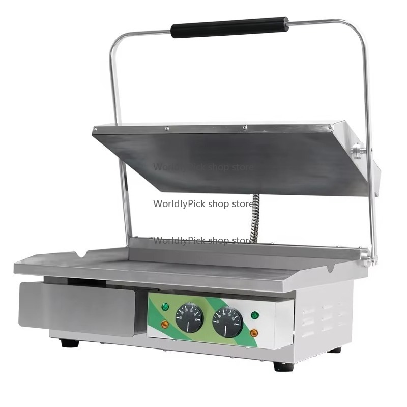 Commercial Kitchen Supplier - Elektrische Grillplatten für Burger, große Panini-Grillplattenmaschine,