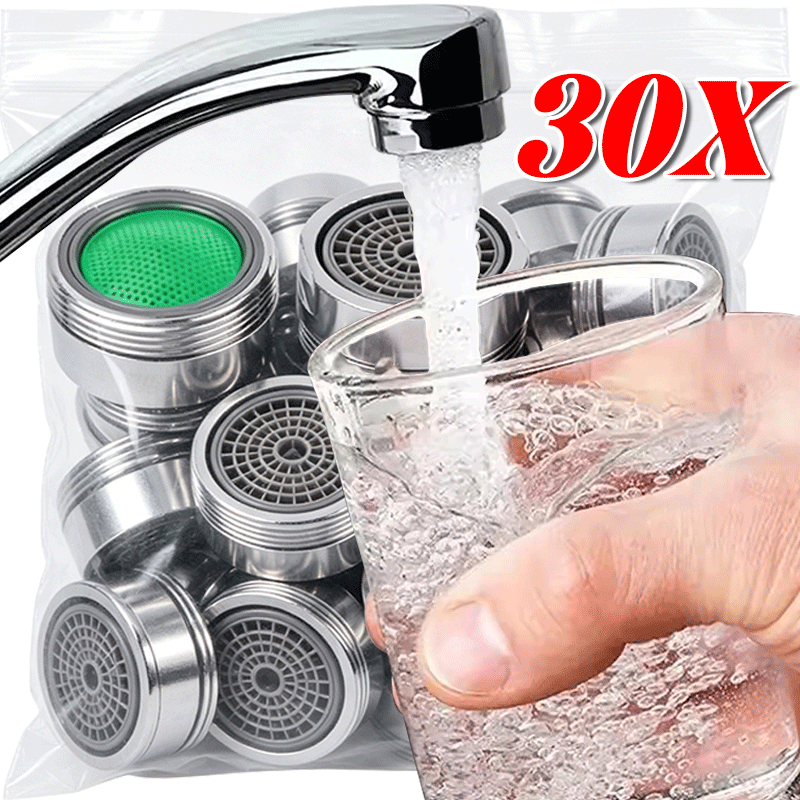 Commercial Kitchen Tap - Wiederverwendbares 24-mm-Wasserhahn-Bubbler-Set, spritzwassergeschützt, wassersparend, universell einsetzbar,