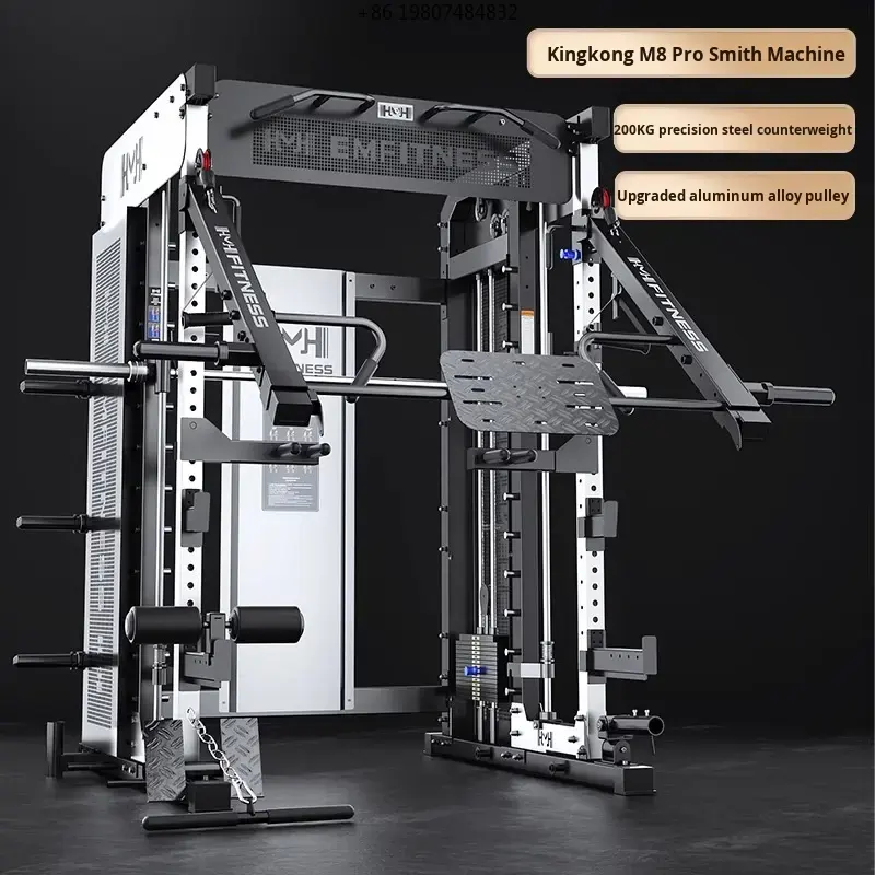Commercial Kitchen Gantry - Smith Machine Hantelbank-Rack Unisex Ganzkörper-Stahl-Gantry-Rack Kommerzielles
