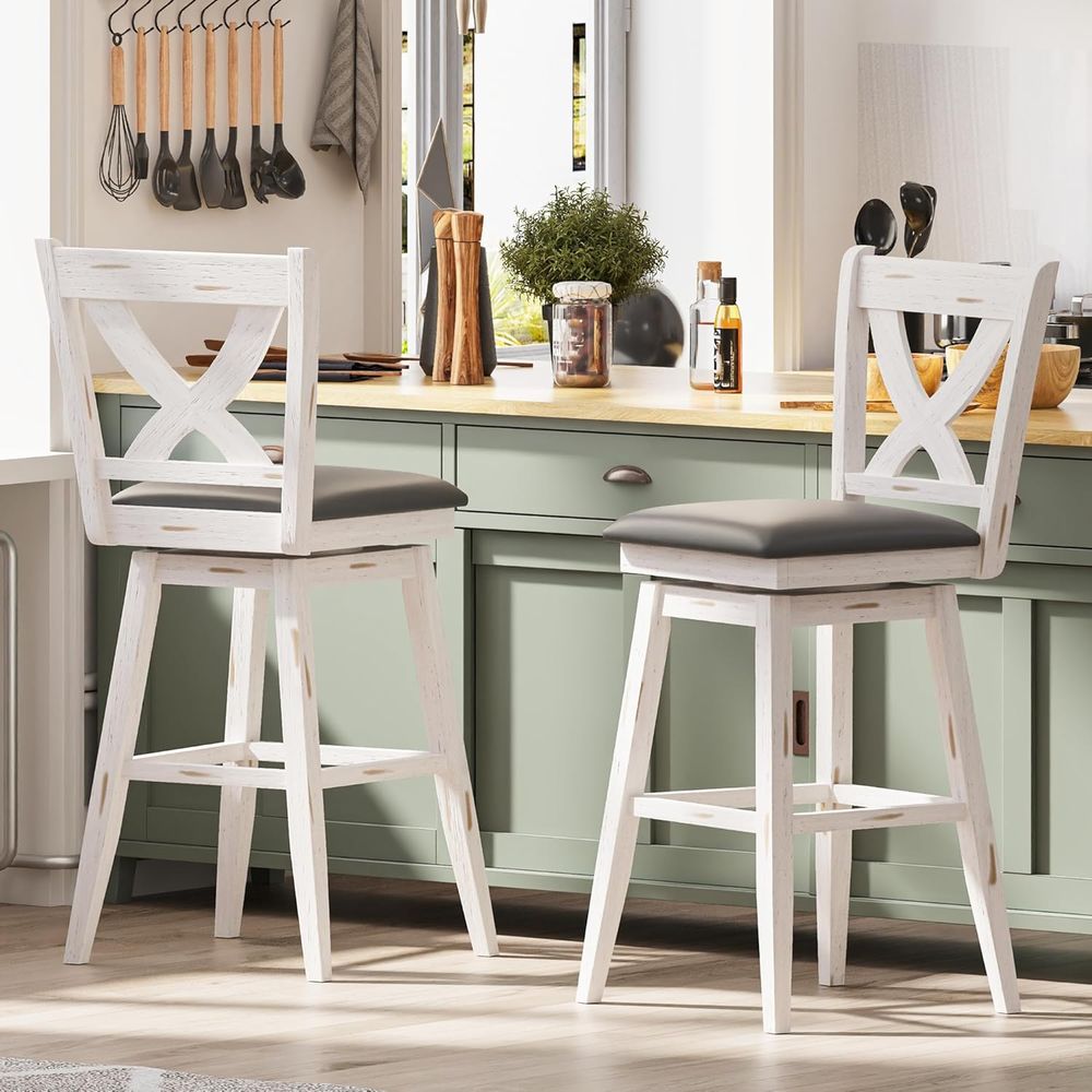 Drehbare Barhocker-Set, 2 Stüc – Commercial Kitchen And Bar Bewertung und Preis