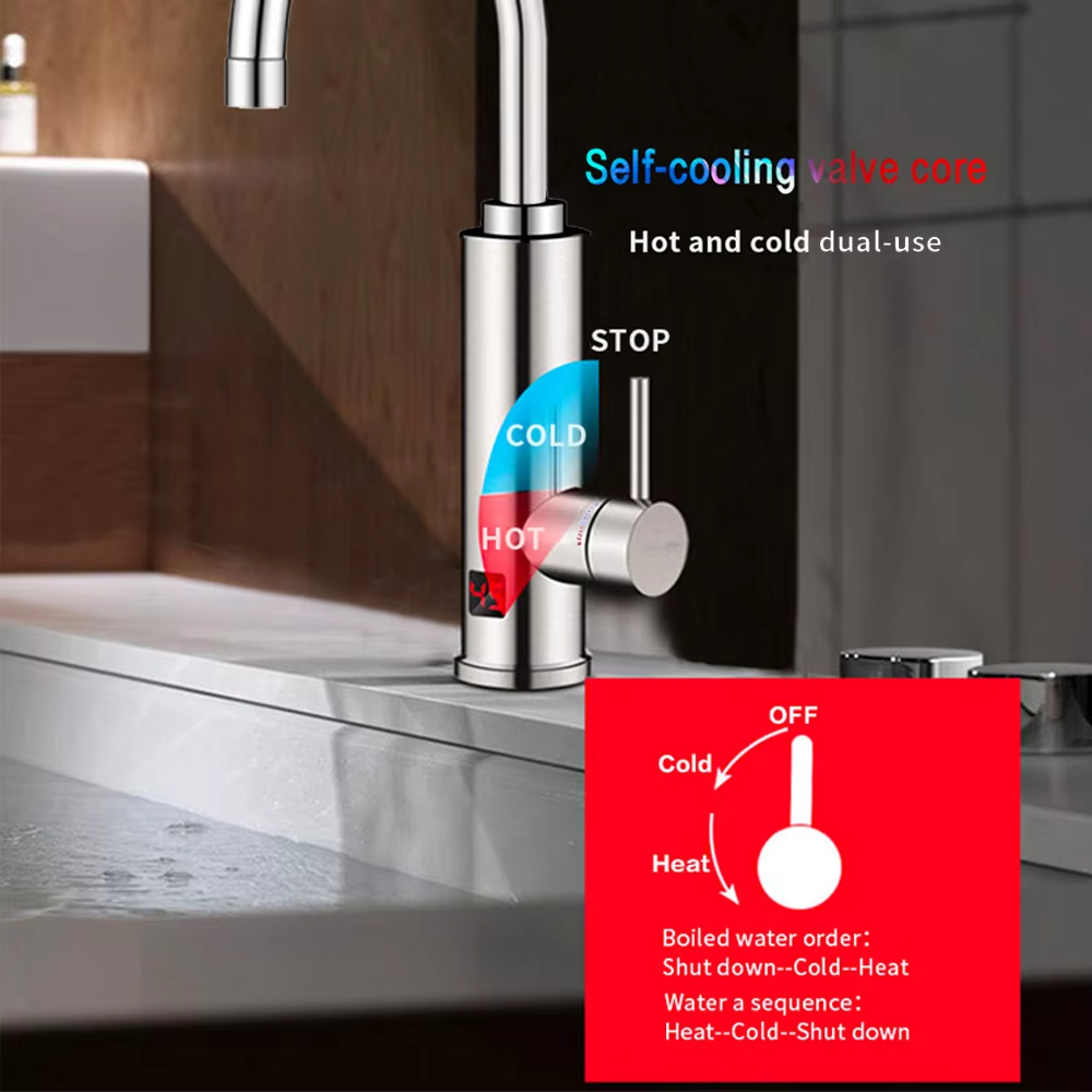 220V Elektrischer Durchlauferh – Commercial Kitchen Tap Bewertung und Preis