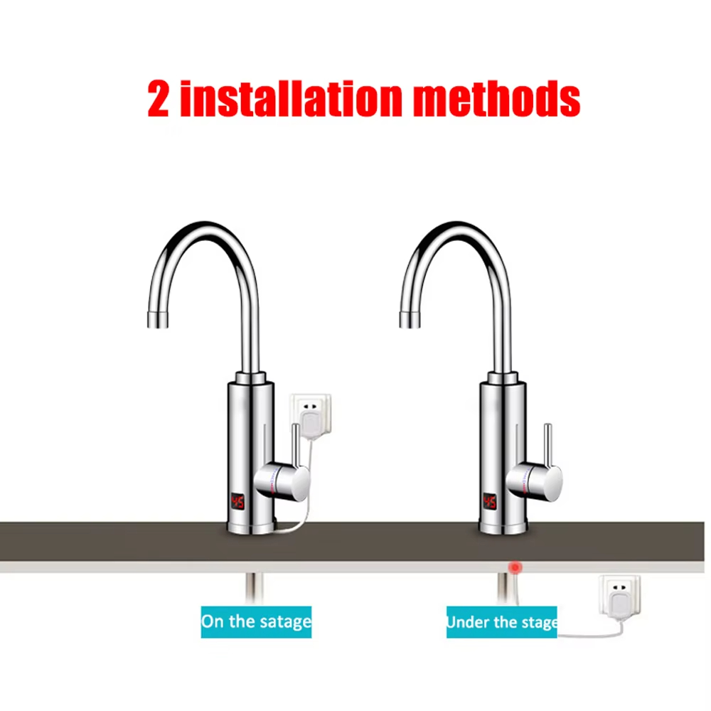 220V Elektrischer Durchlauferh – Commercial Kitchen Tap Bewertung und Preis