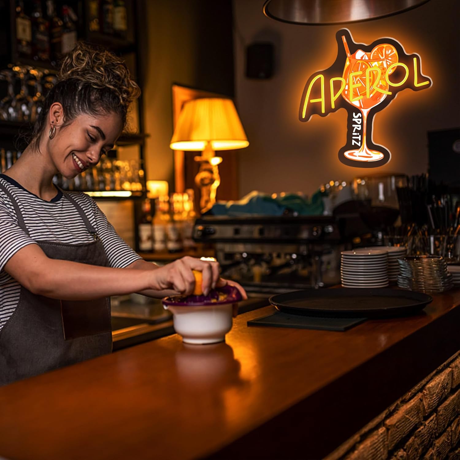 Aperol Spritz Neonschild, LED- – Commercial Kitchen And Bar Bewertung und Preis